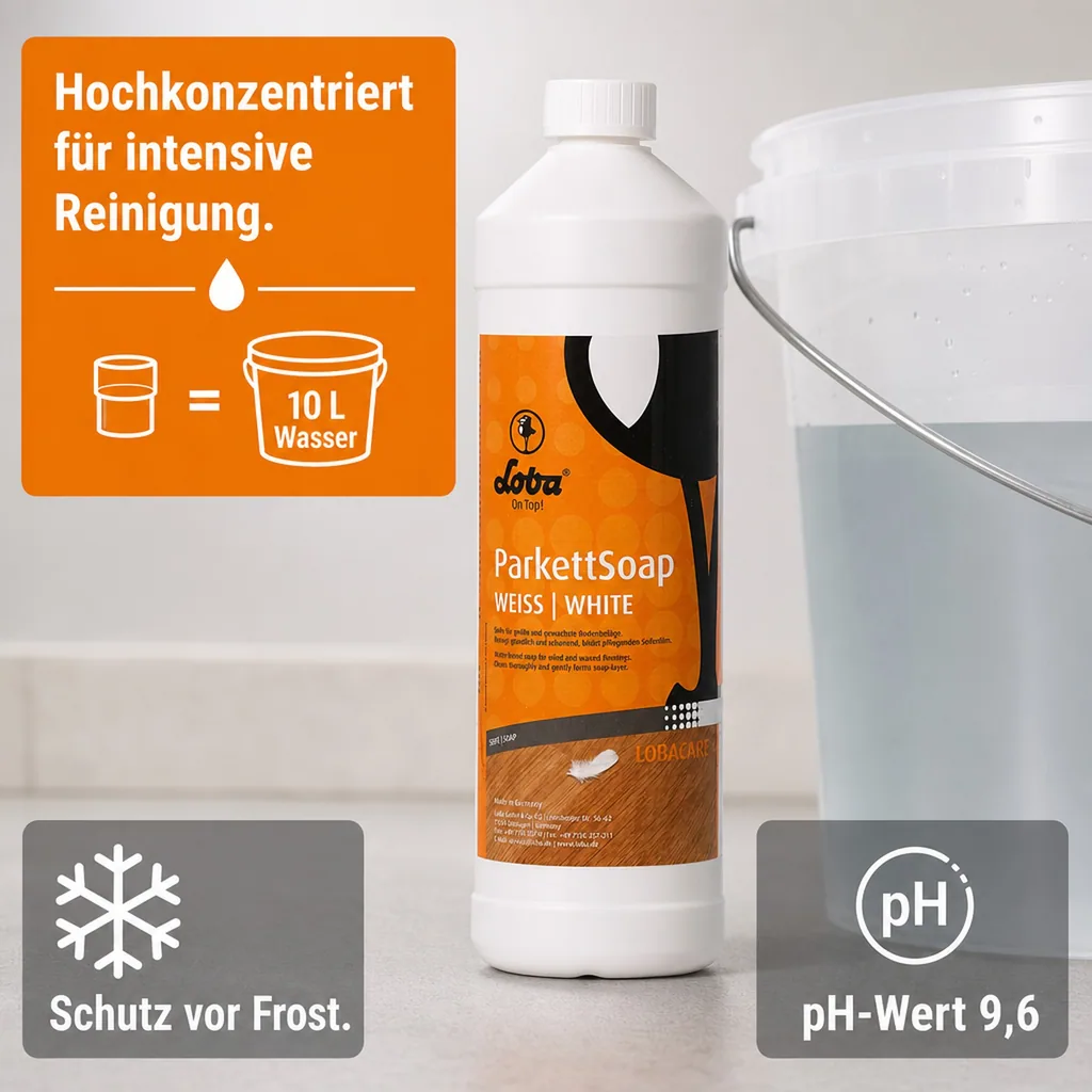 LOBA Parkett Soap 1 Liter weiß Parkettreinigung
