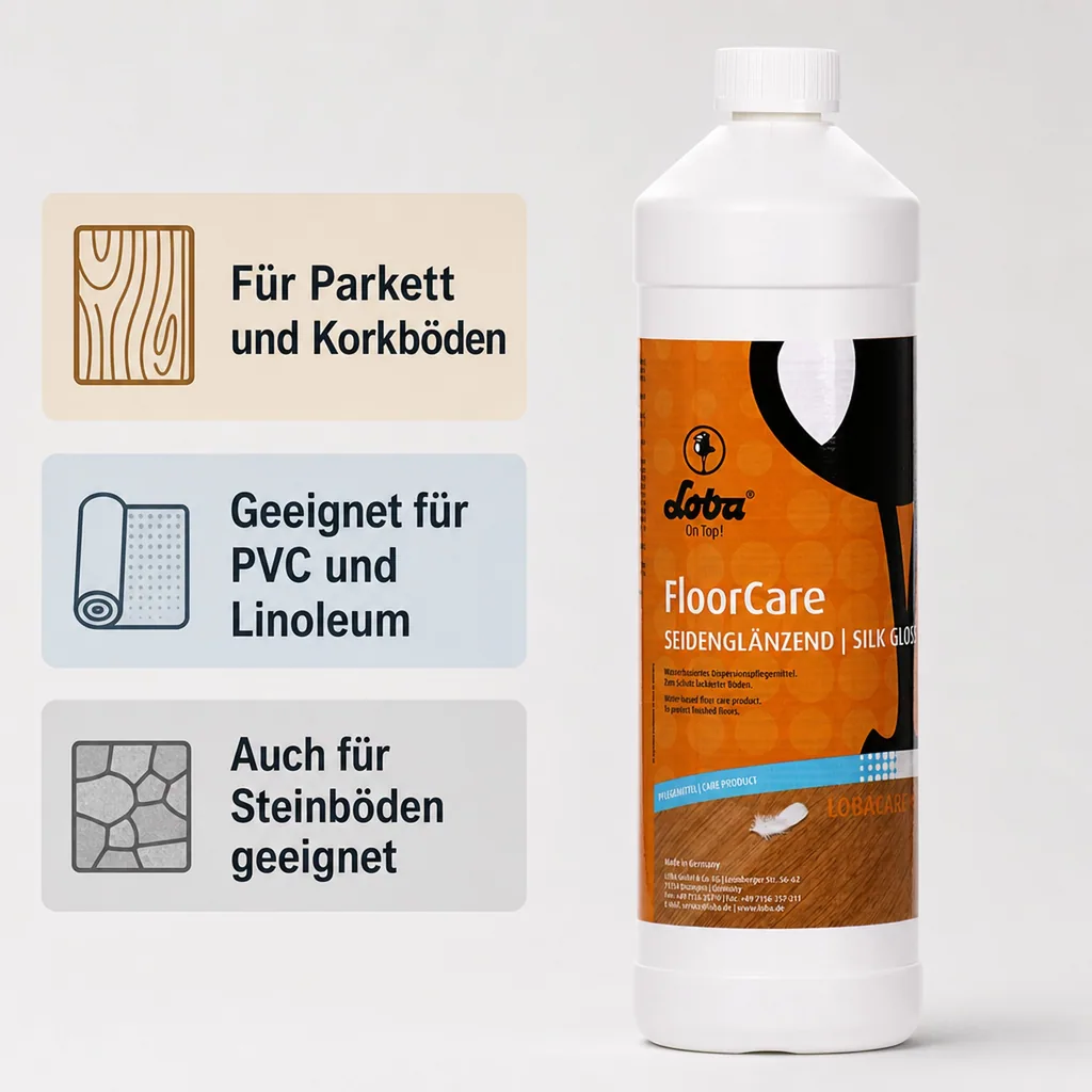 LOBA FloorCare seidenglänzend 1 Liter Bodenpflege