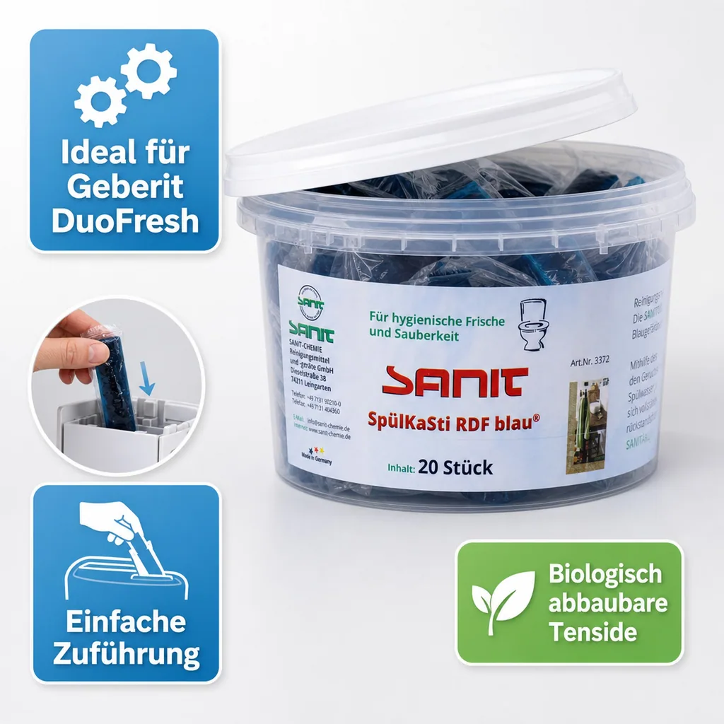 SANIT Wasserkastenwürfel SpülKaSti RDF 20 Stück für Geberit