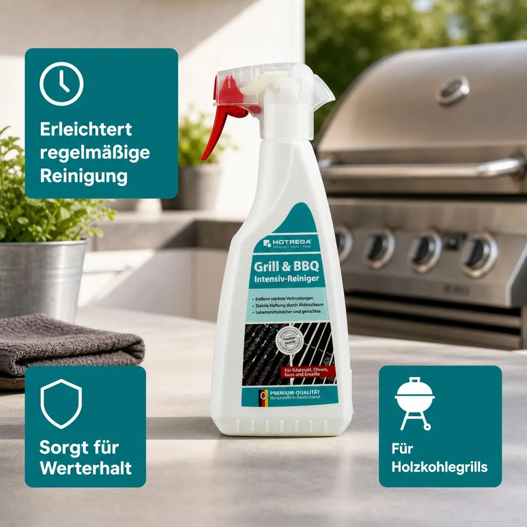HOTREGA Grill- und BBQ Intensiv Reiniger 500 ml Flachsprühflasche