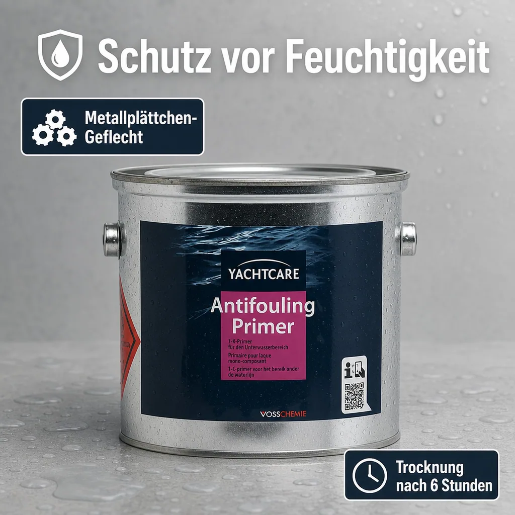 YACHTCARE Antifouling Primer 2,5 Liter matt grau