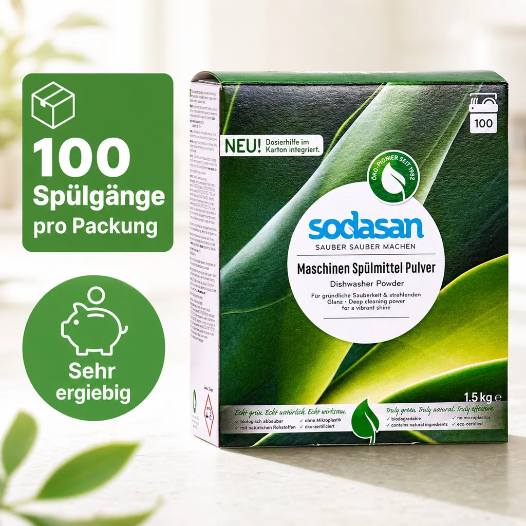 SODASAN Maschinenspülmittel 1,5 kg Pulver