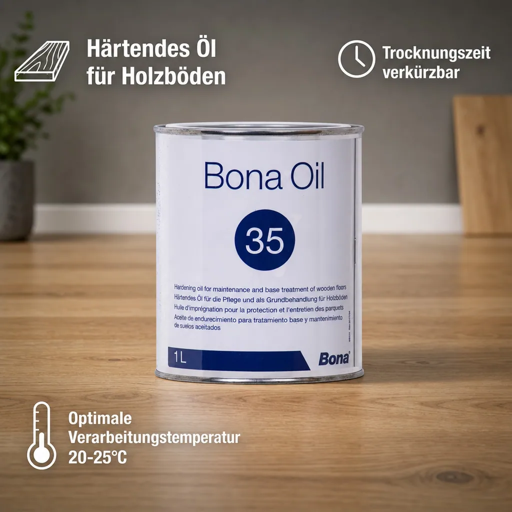 BONA Oil 35 neutral 1 Liter Parkettöl vormals BONA CarlsOil 25