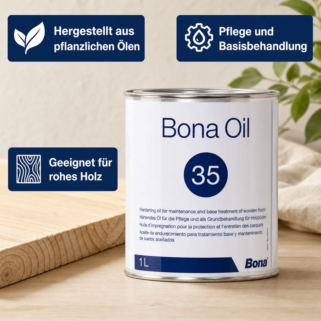 BONA Oil 35 neutral 1 Liter Parkettöl vormals BONA CarlsOil 25