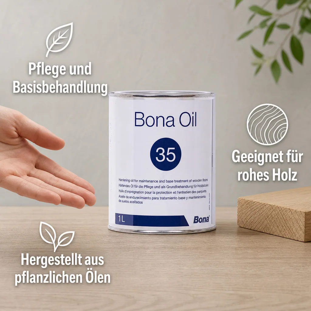 BONA Oil 35 neutral 1 Liter Parkettöl vormals BONA CarlsOil 25