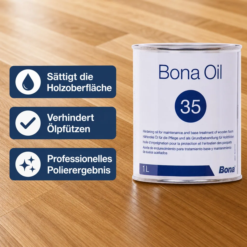 BONA Oil 35 neutral 1 Liter Parkettöl vormals BONA CarlsOil 25