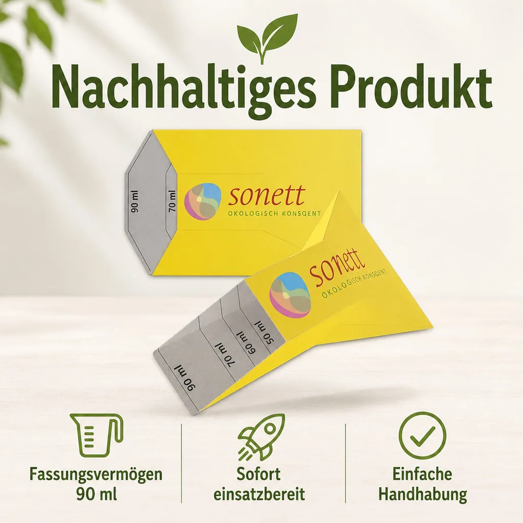 SONETT Waschmitteldosierer gelb 1 Stck. aus Pappe