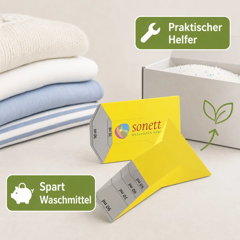 SONETT Waschmitteldosierer gelb 1 Stck. aus Pappe