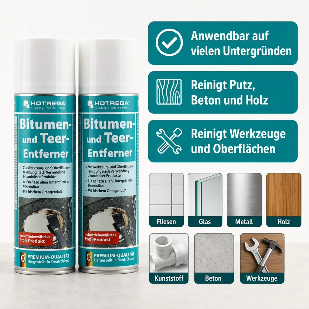 HOTREGA Bitumen- und Teer Entferner 2 x 300 ml Spraydose