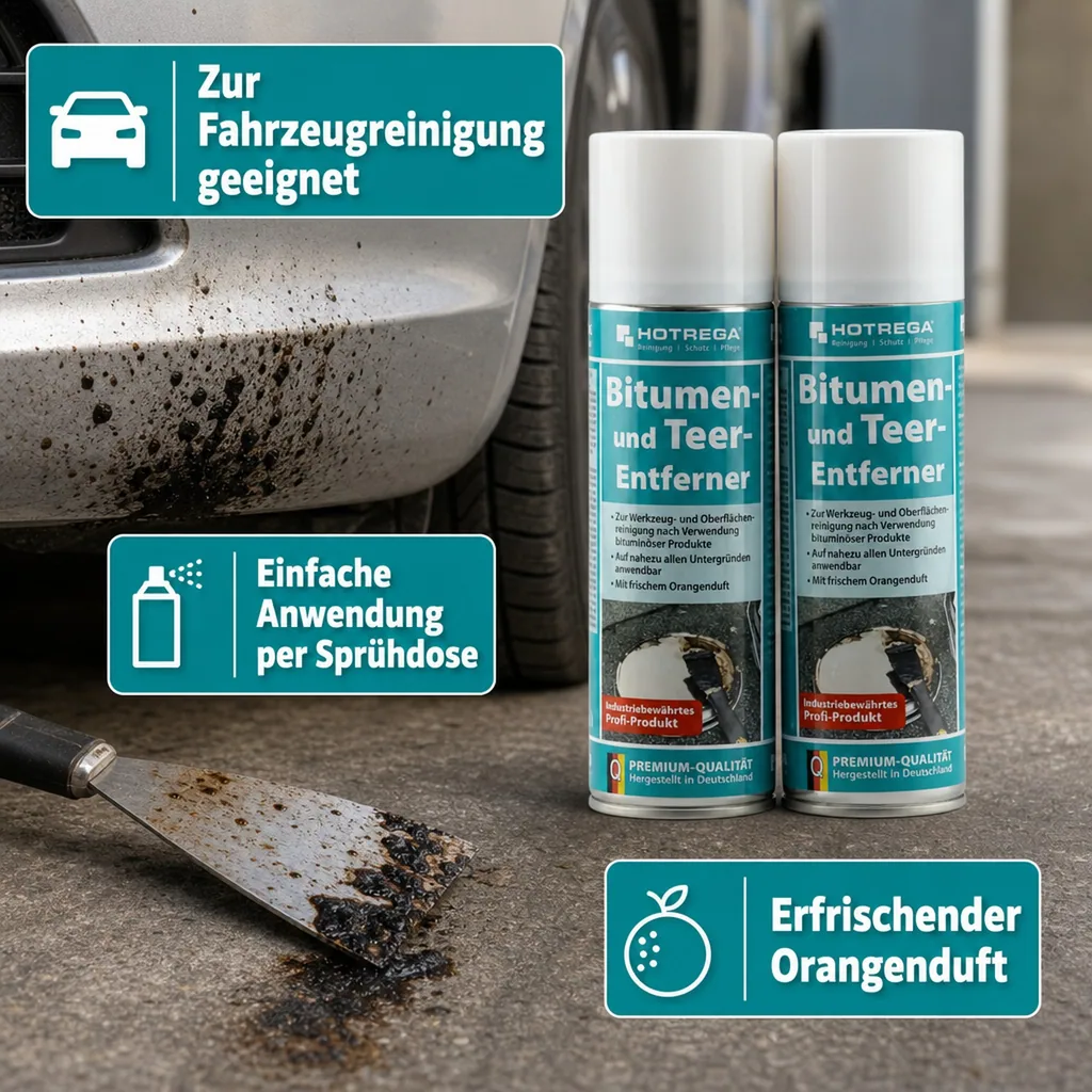 HOTREGA Bitumen- und Teer Entferner 2 x 300 ml Spraydose