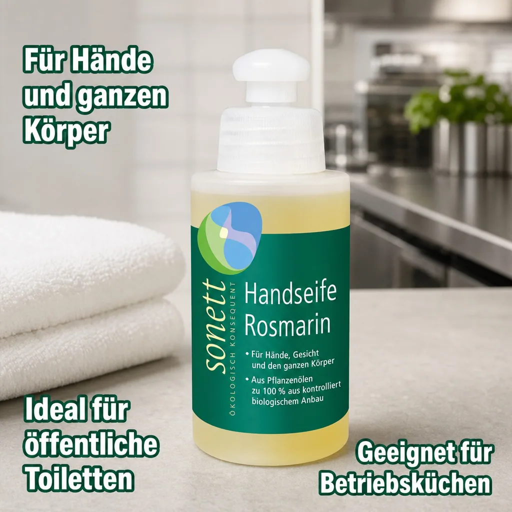 SONETT Handseife Rosemarin 120 ml Probiergröße