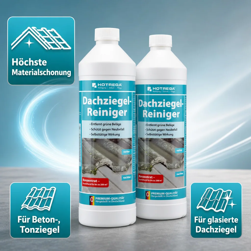 HOTREGA Dachziegel Reiniger Konzentrat 2 x 1 Liter