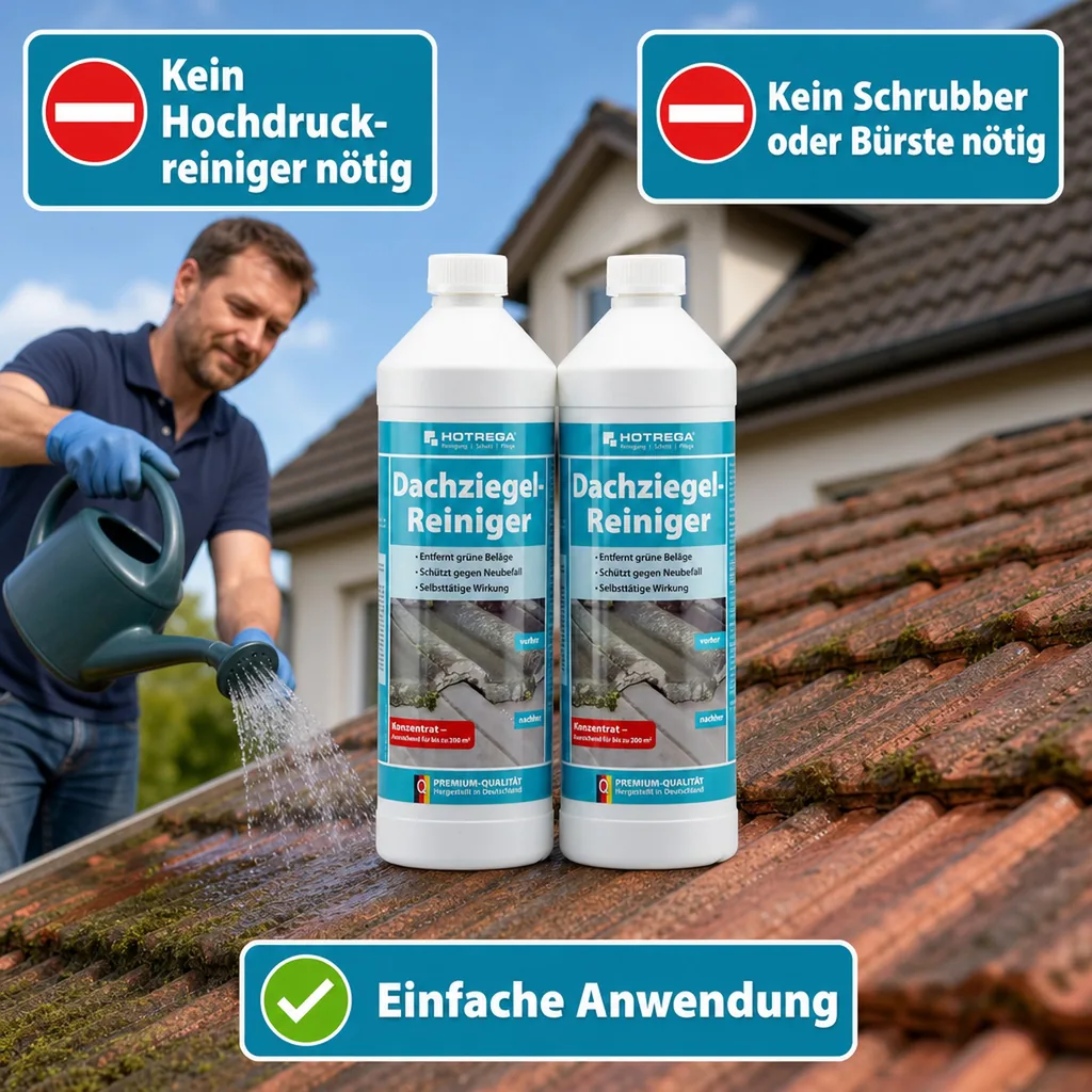 HOTREGA Dachziegel Reiniger Konzentrat 2 x 1 Liter