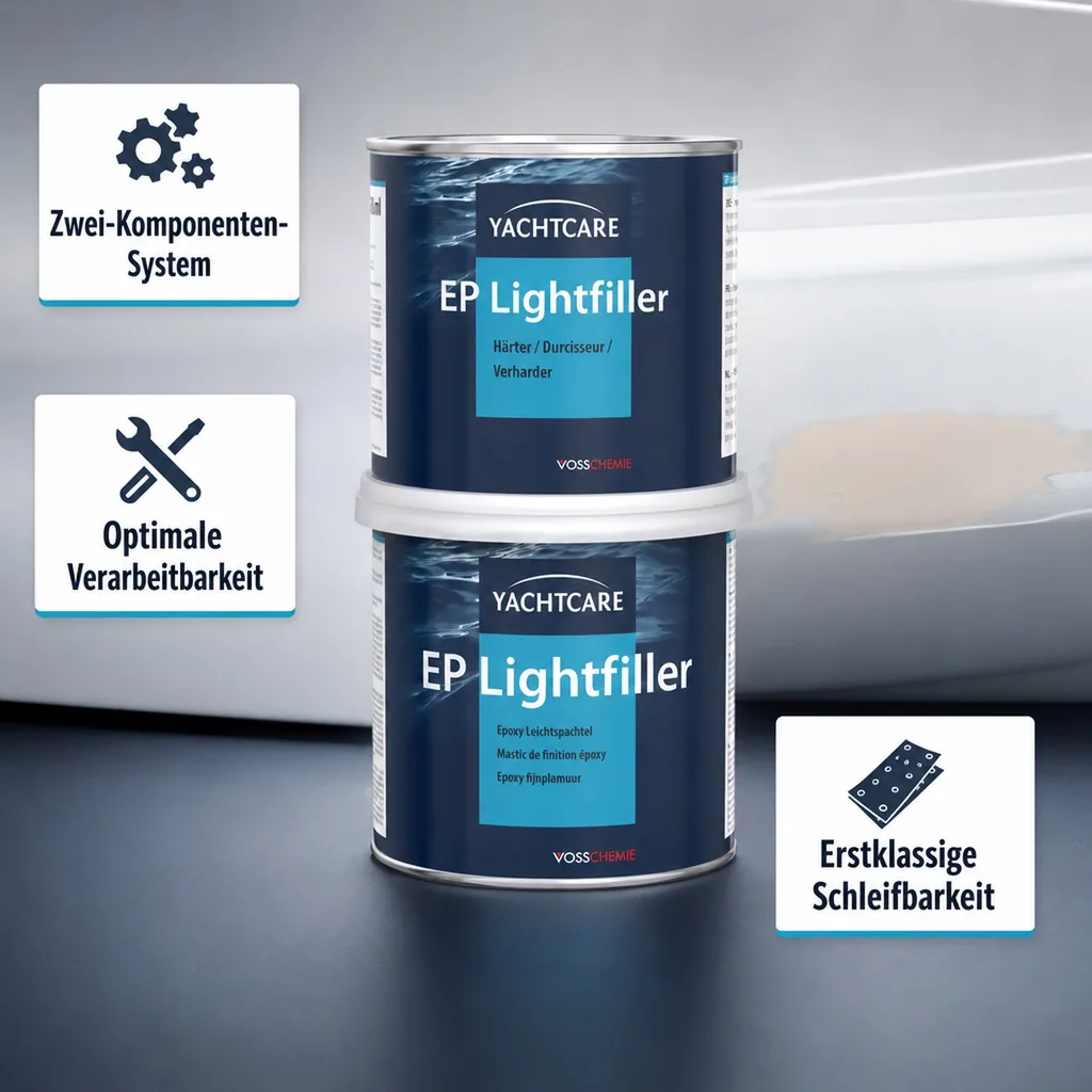 YACHTCARE EP Lightfiller 1 Liter Flächenspachtel