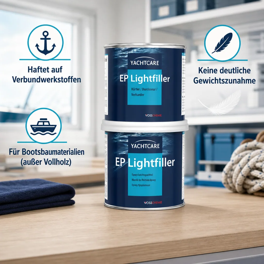 YACHTCARE EP Lightfiller 1 Liter Flächenspachtel