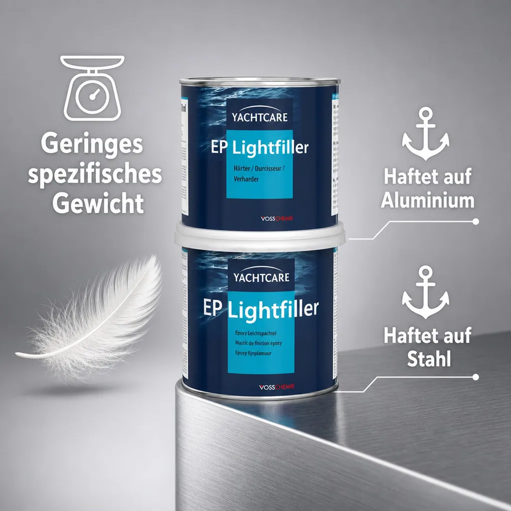 YACHTCARE EP Lightfiller 1 Liter Flächenspachtel
