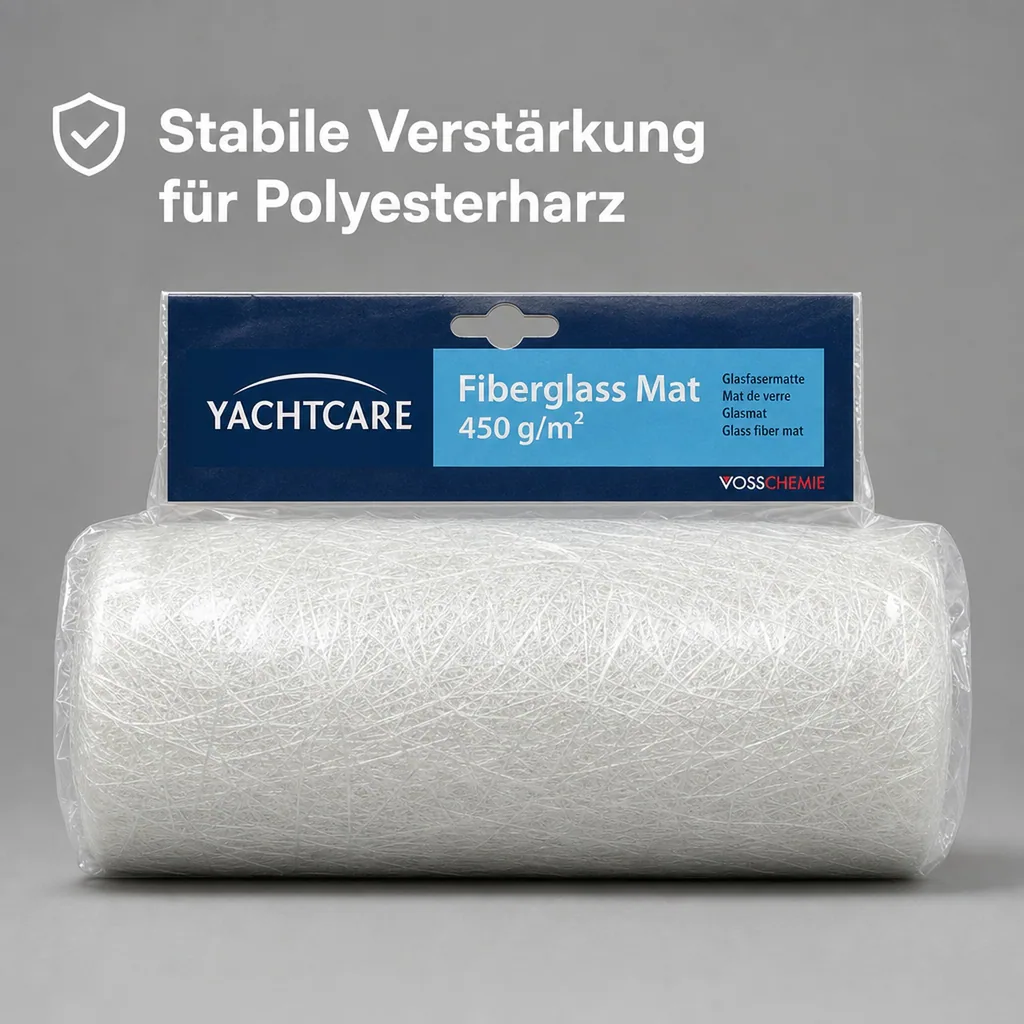 YACHTCARE Fiberglas Mat 450 g Glasmatte 1 m² Inhalt Glasfasermatte