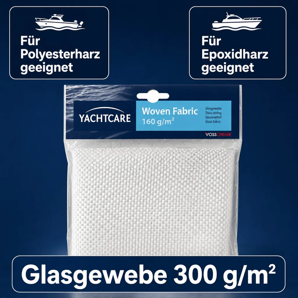 YACHTCARE Woven Fabric 300 g Glasgewebe 1,0 m² Inhalt