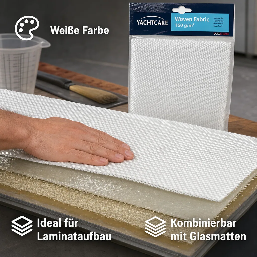 YACHTCARE Woven Fabric 300 g Glasgewebe 1,0 m² Inhalt