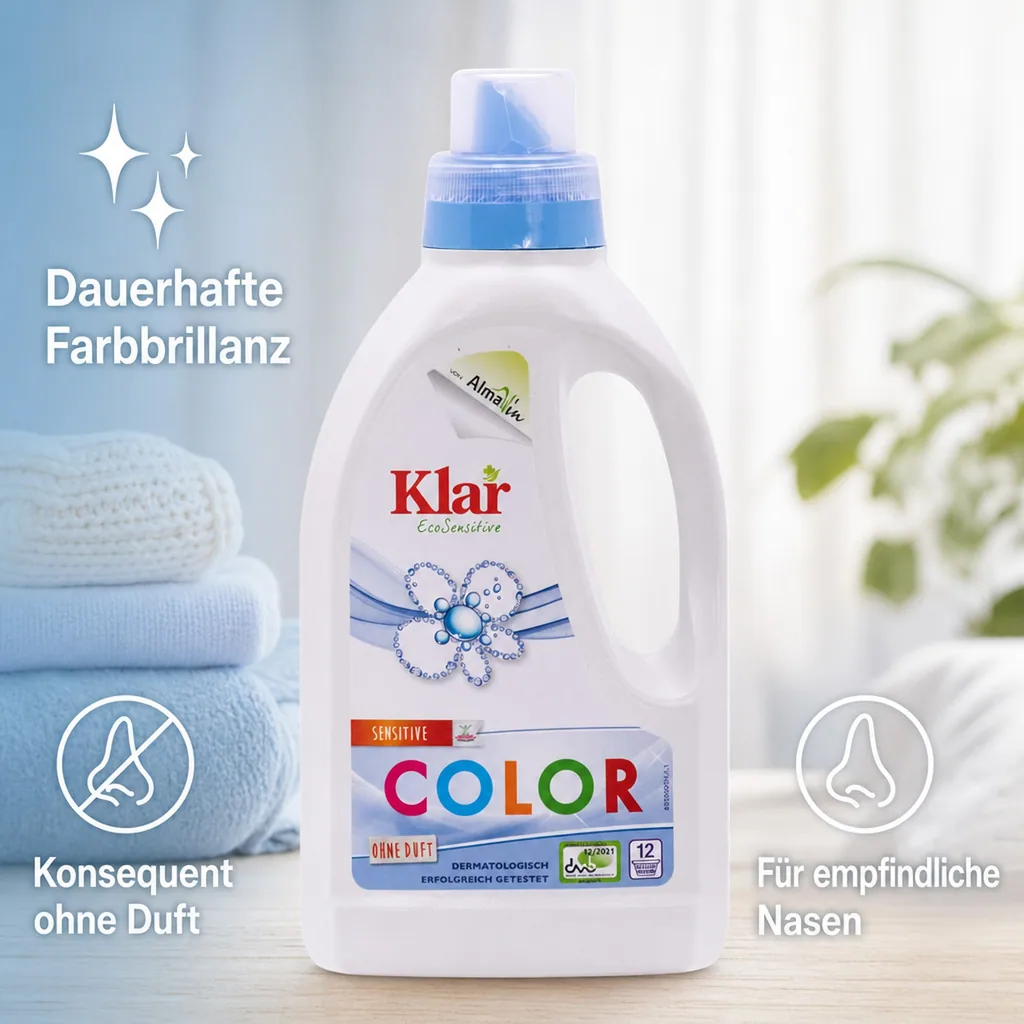 KLAR Color Waschmittel flüssig 750 ml ohne Duft