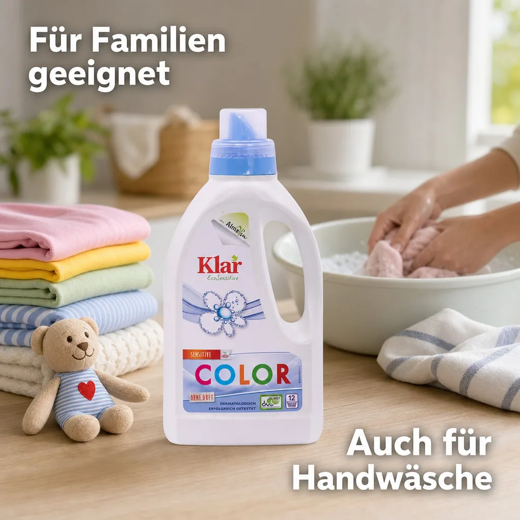 KLAR Color Waschmittel flüssig 750 ml ohne Duft