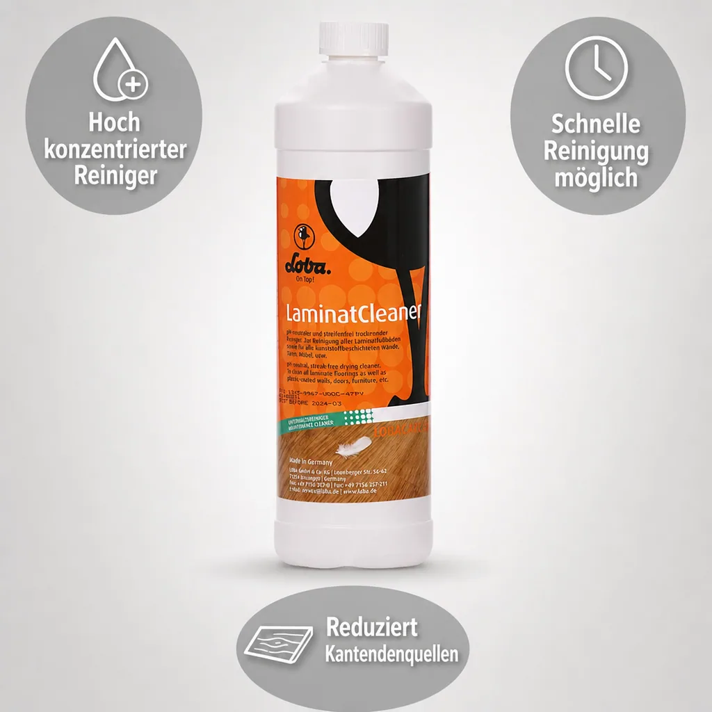 LOBA Laminat Cleaner 1 Liter Wischpflege Konzentrat