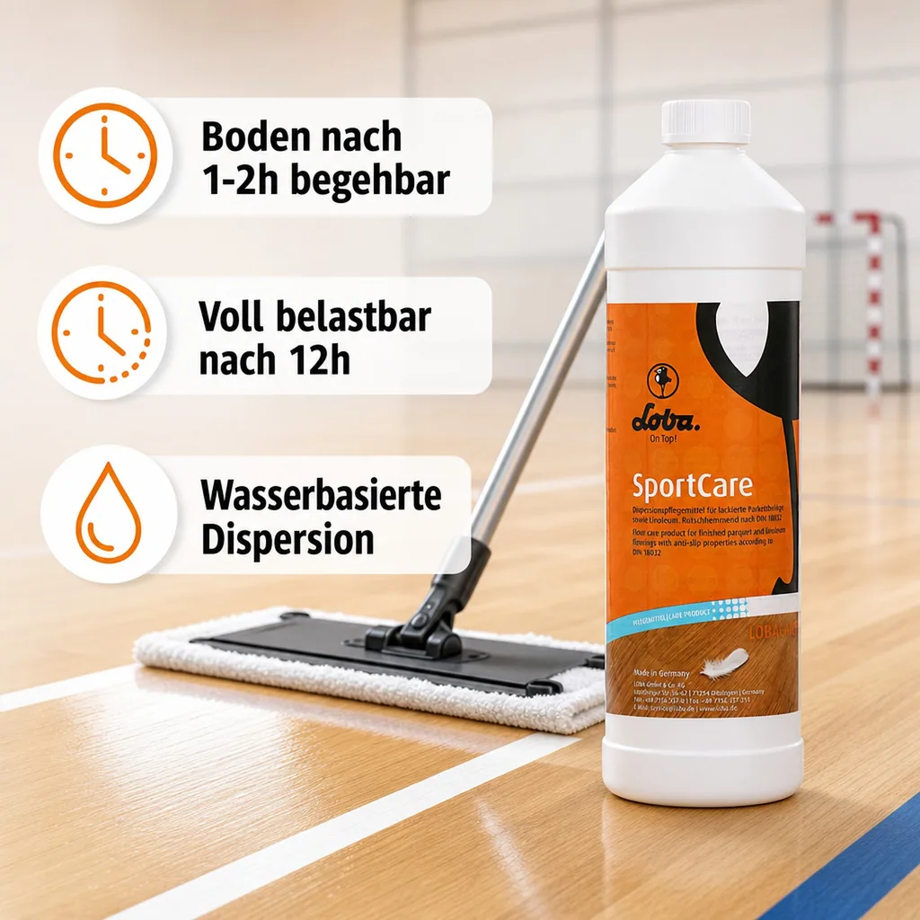LOBA SportCare 1 Liter Dispersionspflegemittel nach DIN18032