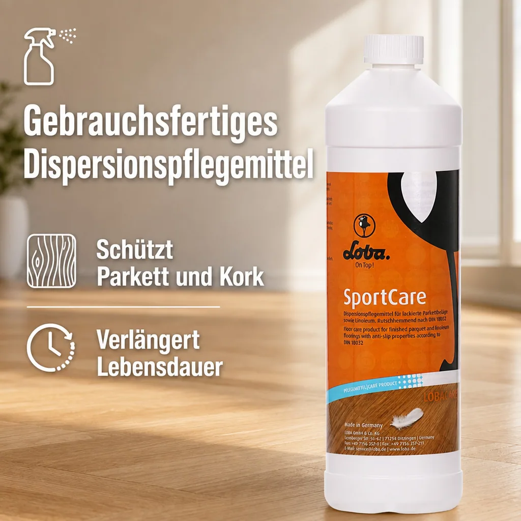 LOBA SportCare 1 Liter Dispersionspflegemittel nach DIN18032