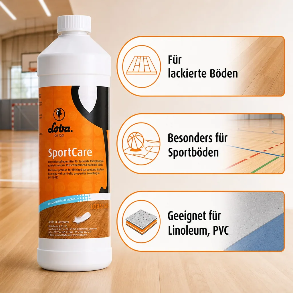 LOBA SportCare 1 Liter Dispersionspflegemittel nach DIN18032