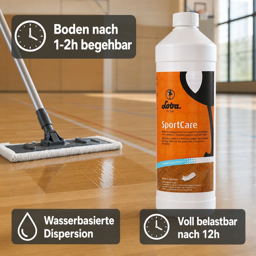 LOBA SportCare 1 Liter Dispersionspflegemittel nach DIN18032