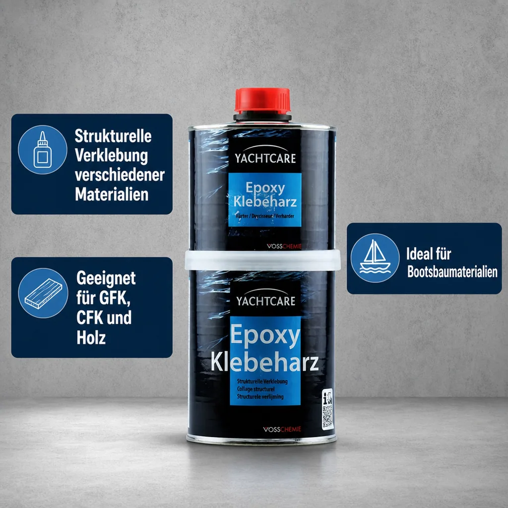 YACHTCARE Epoxy Klebeharz 1 kg Komponente A + B