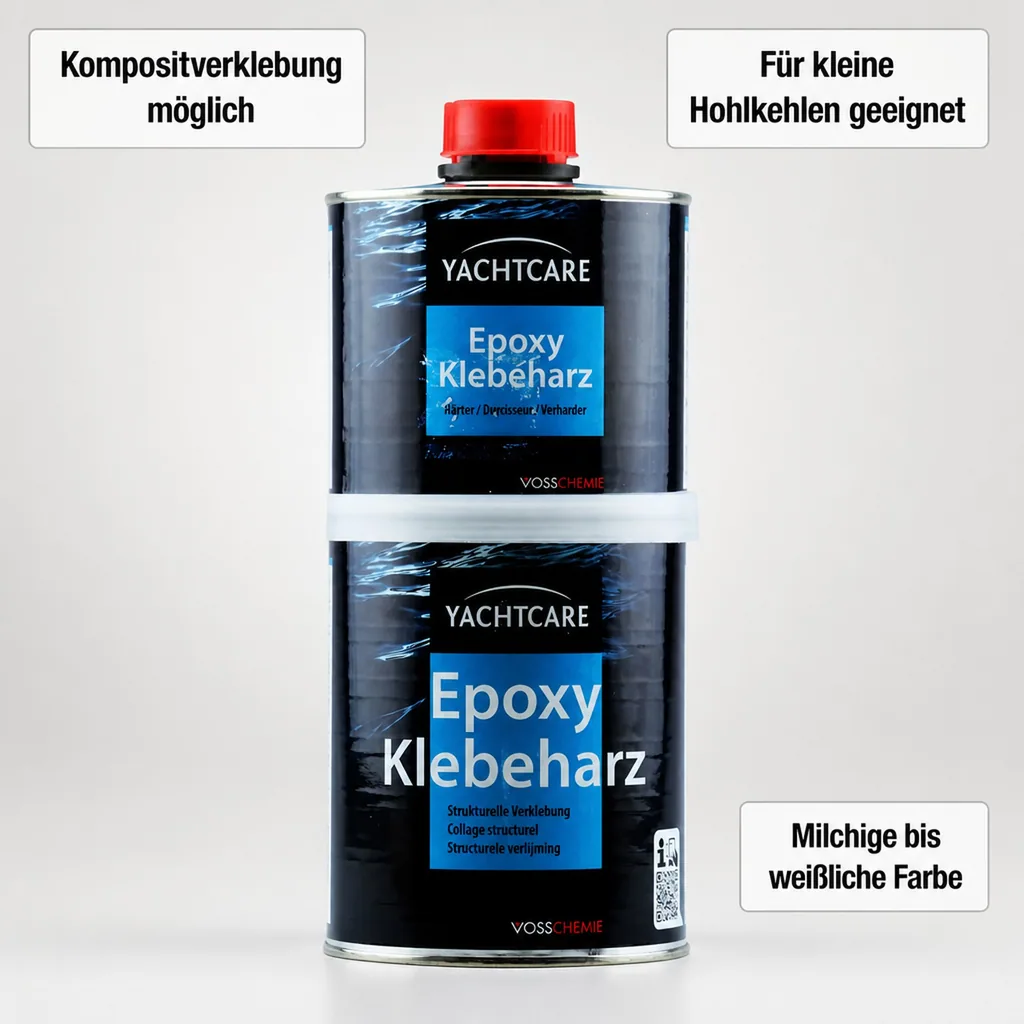 YACHTCARE Epoxy Klebeharz 1 kg Komponente A + B