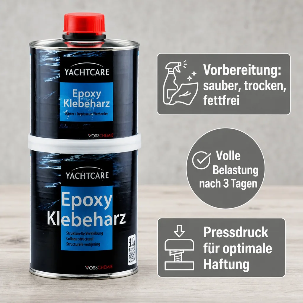 YACHTCARE Epoxy Klebeharz 1 kg Komponente A + B