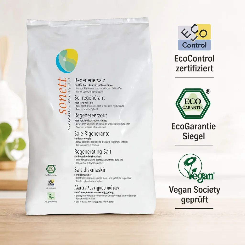 SONETT Regeneriersalz 2 x 2 kg für die Geschirrspülmaschine