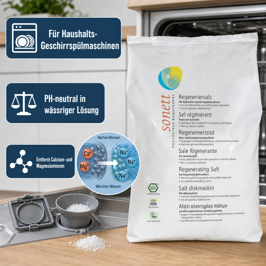SONETT Regeneriersalz 2 x 2 kg für die Geschirrspülmaschine