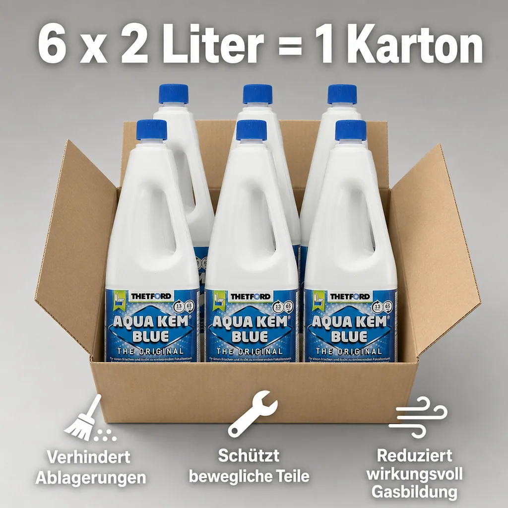 THETFORD Aqua Kem Blue 6 x 2 Liter = 1 Karton A