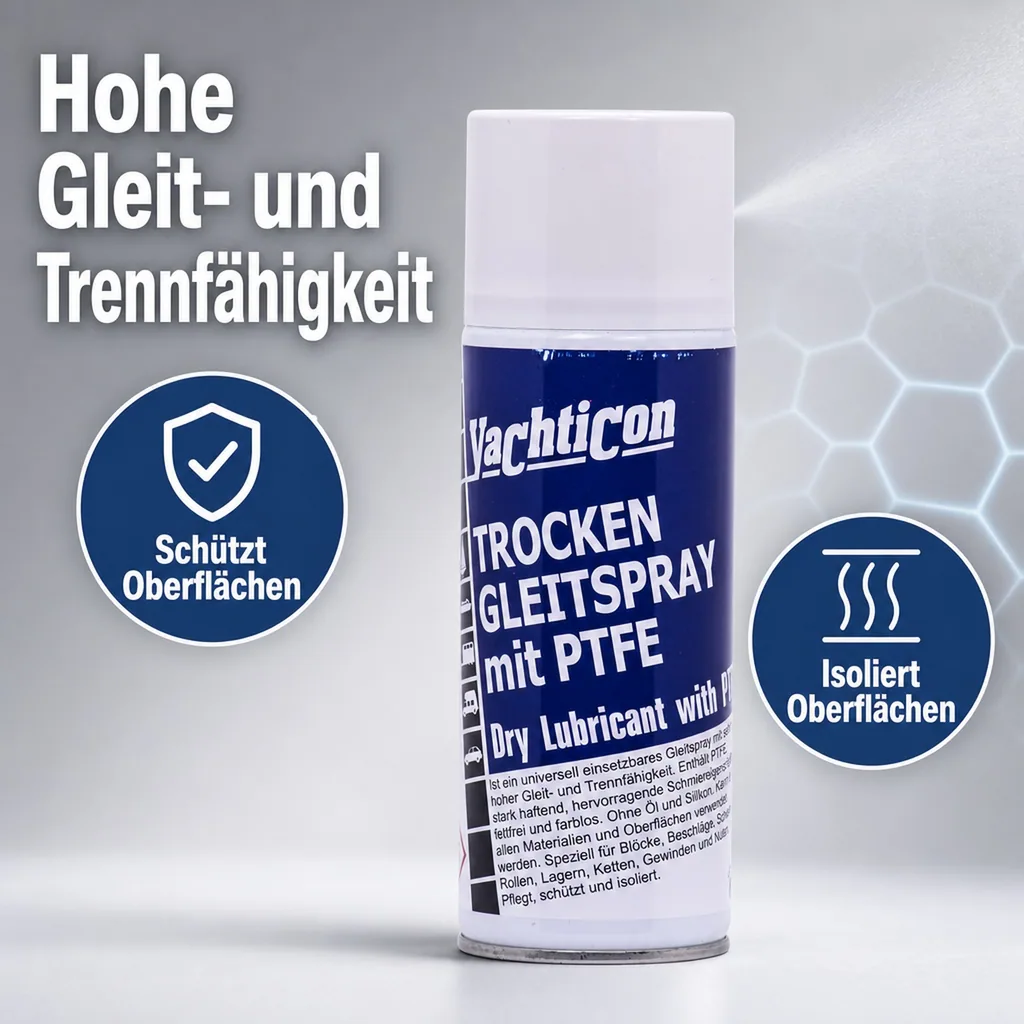 YACHTICON Trocken Gleitspray mit PTFE 400 ml