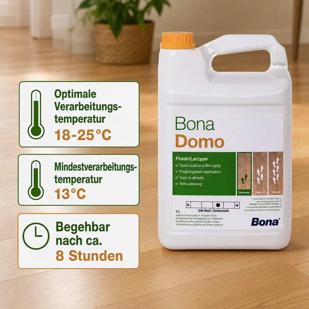 BONA Domo 5 Liter halbmatt 1K Wasserlack
