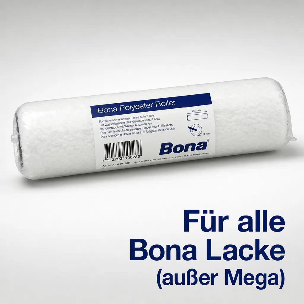 BONA SuperCoat Roller 250 mm Florhöhe 11 mm weiß