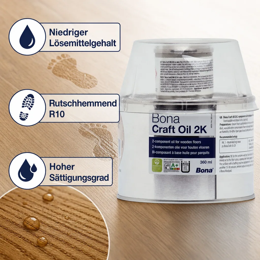 BONA Craft Oil 2K Frost 400 ml weiß