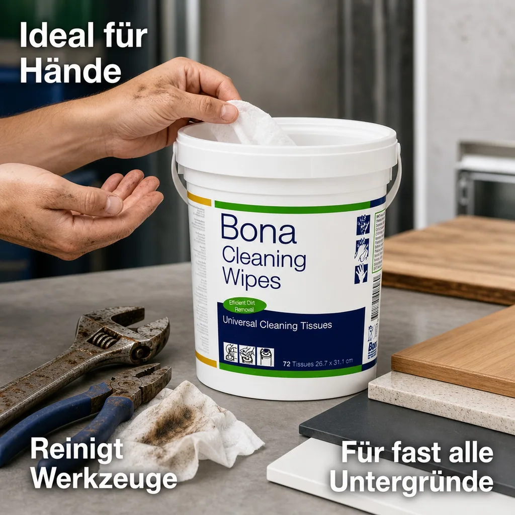 BONA Cleaning Wipes Reinigungstücher Inhalt 72 Tücher