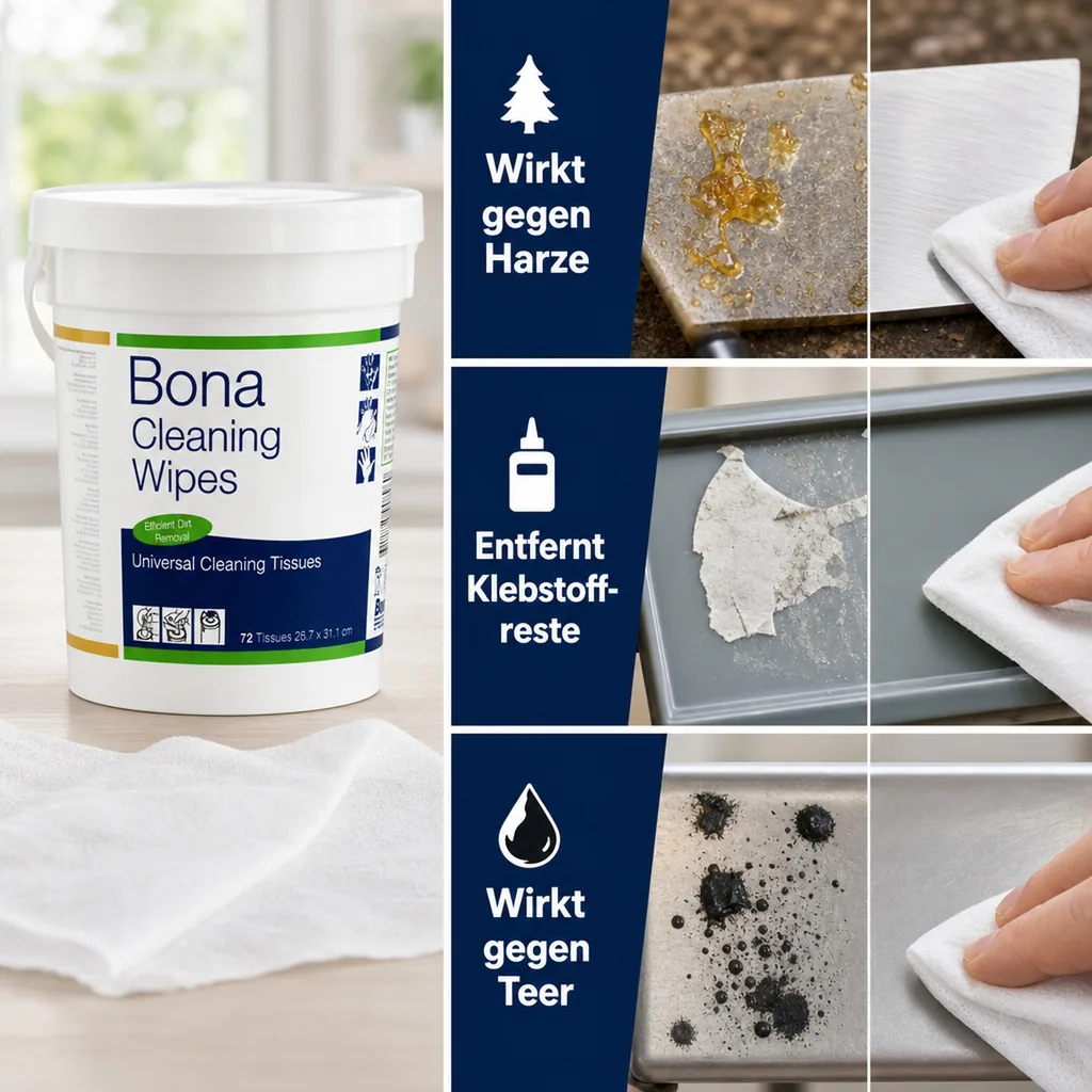 BONA Cleaning Wipes Reinigungstücher Inhalt 72 Tücher