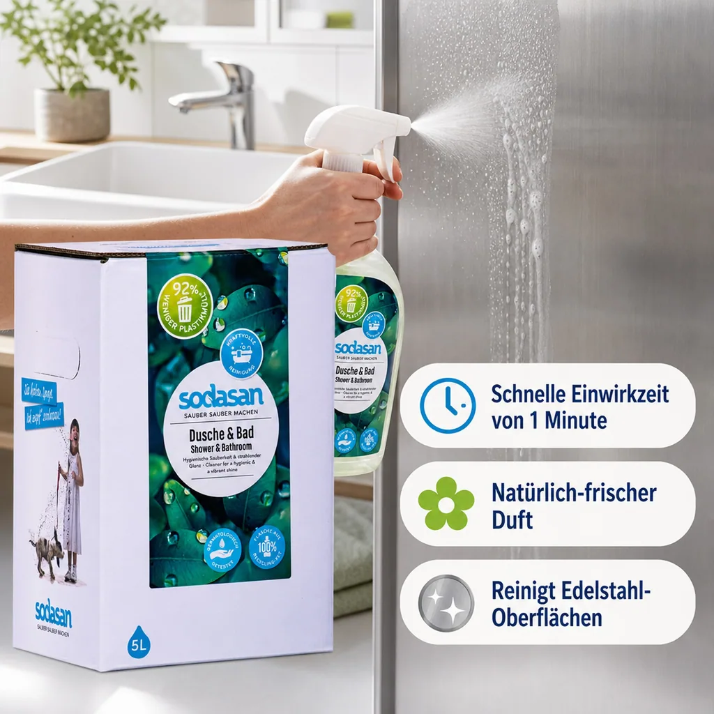 SODASAN Dusche & Bad Reiniger 5 Liter Bag in Box