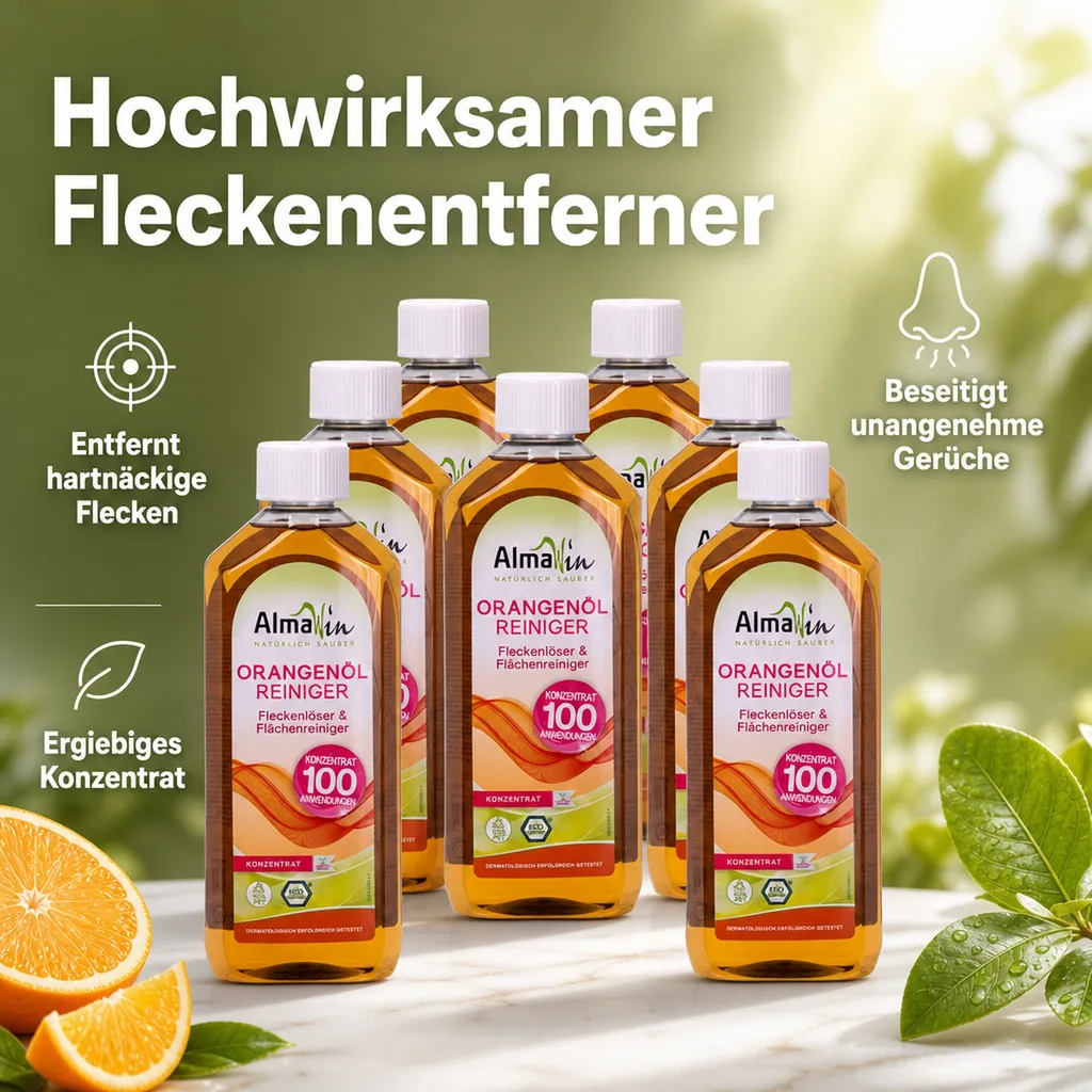 ALMAWIN Orangenölreiniger 500 ml x 6 Flaschen Konzentrat