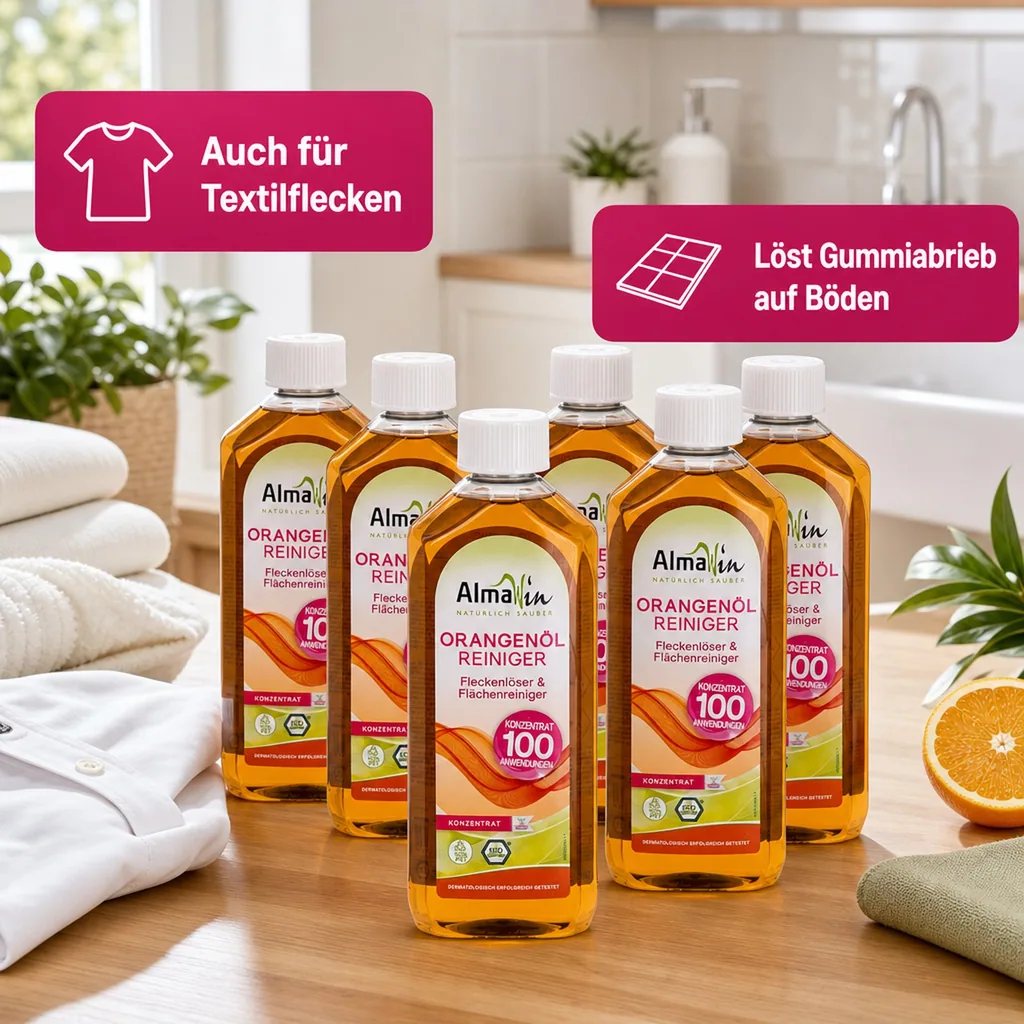 ALMAWIN Orangenölreiniger 500 ml x 6 Flaschen Konzentrat