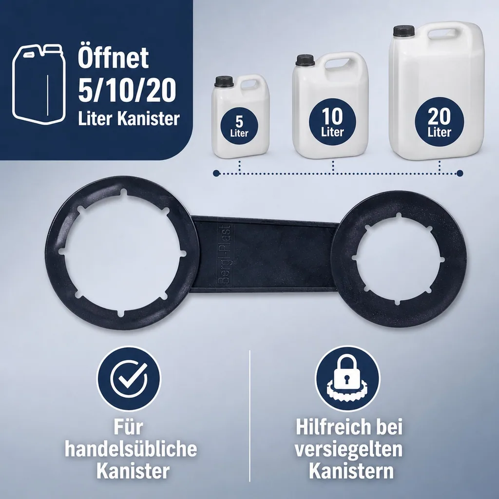 SONETT Kanisterschlüssel für 5/10 und 20 Liter Kanister - 1 Stück