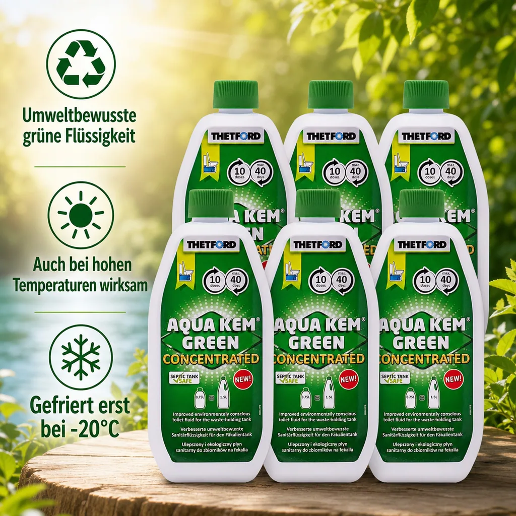 THETFORD Aqua Kem Green 6 x 0,75 Liter Konzentrat