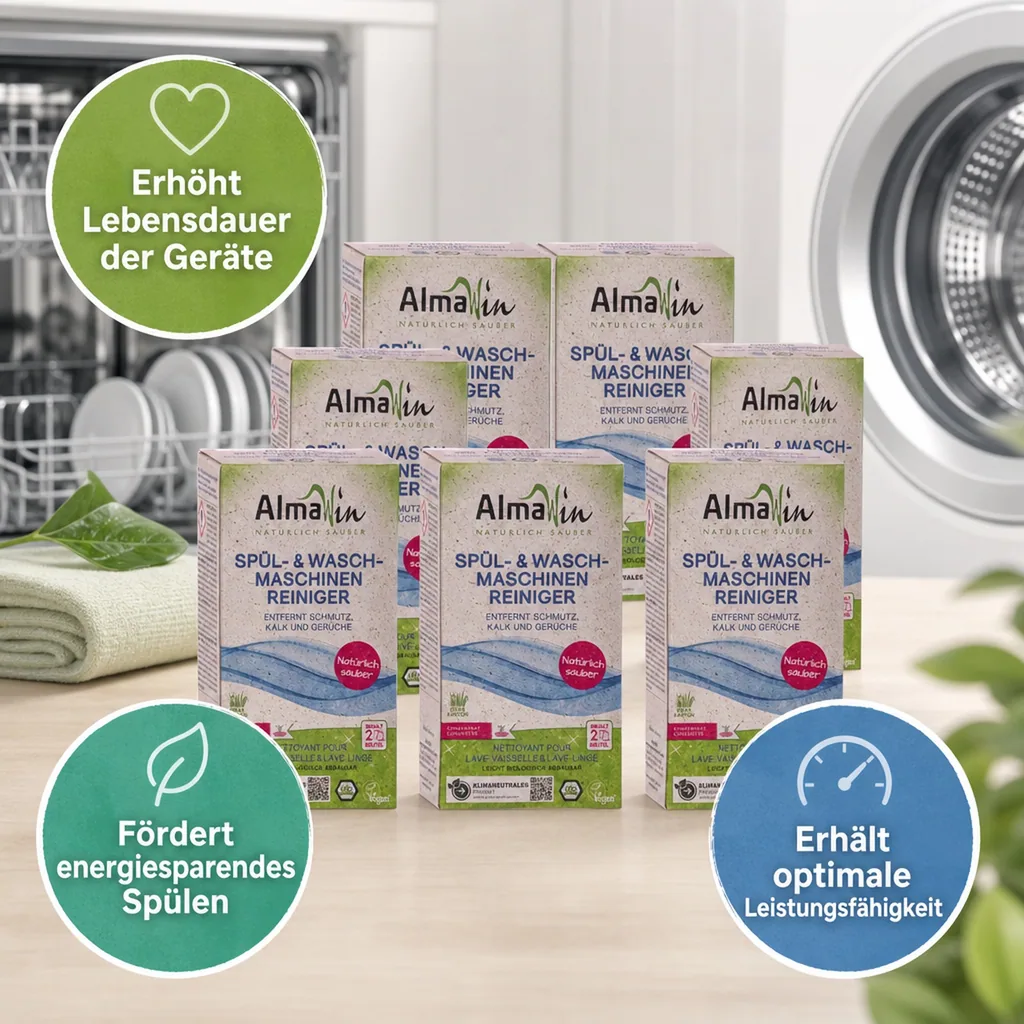 ALMAWIN Spül- und Waschmaschinenreiniger 6 x 200 g