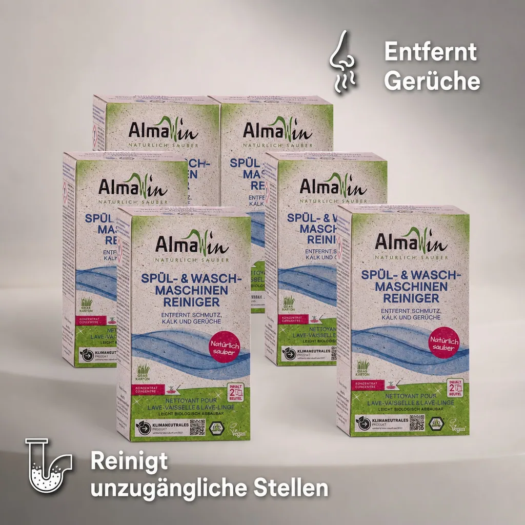 ALMAWIN Spül- und Waschmaschinenreiniger 6 x 200 g