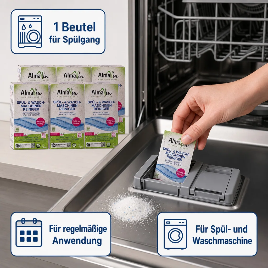 ALMAWIN Spül- und Waschmaschinenreiniger 6 x 200 g